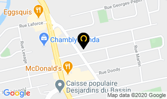 Garage Luc Noiseux in Chambly map