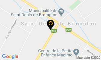 Garage Martial Pruneau in Saint-denis-de-brompton map