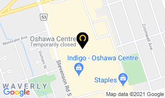 Garage Oshawa Centre in Oshawa map