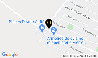 Garage R Nadeau in Saint-rémi map