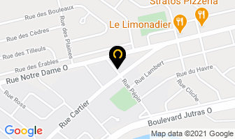Garage Technopro D B in Victoriaville map
