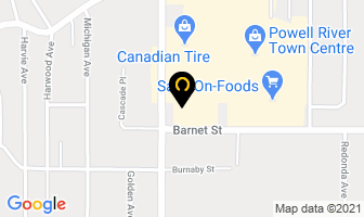 Garden Court Restaurant in Powell River map