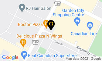Garden Oaks Dental Centre in Winnipeg map