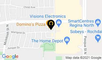 Garden Ridge Dental Centre in Regina map