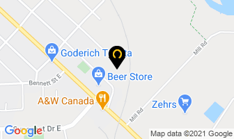 Gardiner's Moving in Goderich map