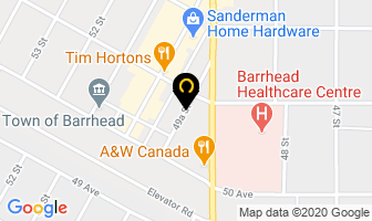 Garry R. Bielert Professional Corp. in Barrhead map