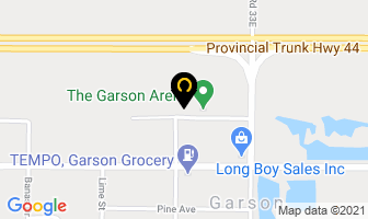 Garson Community Centennial Centre in Garson map