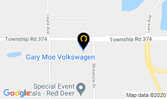 Gary Moe Volkswagen in Red Deer map