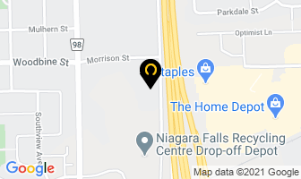 Gary's Towing in Niagara Falls map