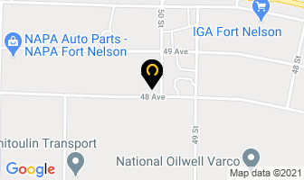 Gasfield Energy Services in Fort Nelson map