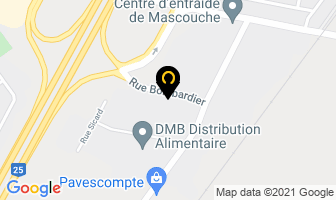 Gaston R Lafortune Inc in Mascouche map