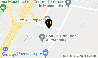 Gaston R Lafortune Inc in Mascouche map