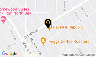 Gateway Physiotherapy Center in North Bay map