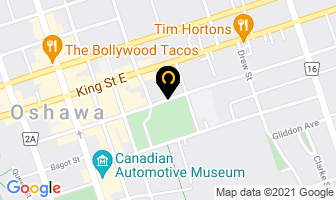 General Motors Centre Ticket Office in Oshawa map
