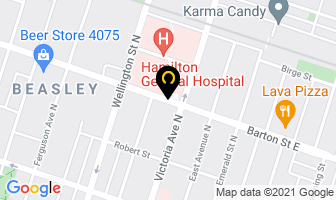 General Pizza And Wings in Hamilton map