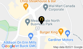 Genesis Financial Product in Mississauga map