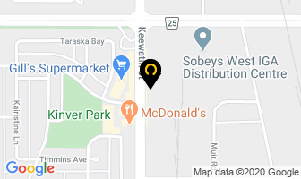 Gentek Building Products in Winnipeg map