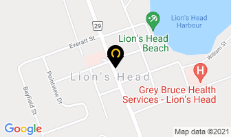 George Funeral Home in Lion's Head map