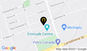 Gerard Canada Metal Roofing in Peterborough map