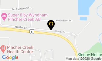 Gero Construction Inc in Pincher Creek map