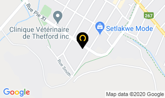 Gesconel Inc in Thetford Mines map