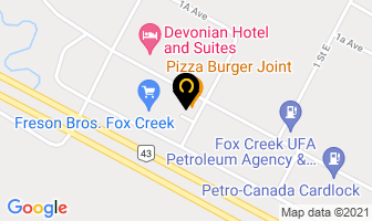 Get Safe Training Services in Fox Creek map