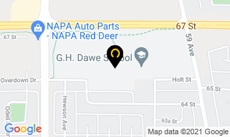 G.h. Dawe Community Centre in Red Deer map