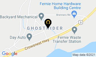Ghostrider Motorsports in Fernie map