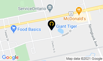 Giant Tiger in Woodstock map