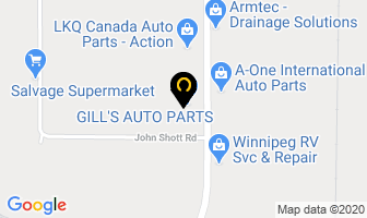 Gill's Auto Parts in Winnipeg map