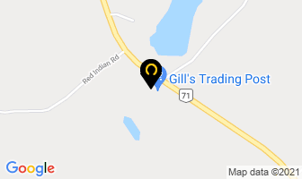 Gill's Trading Post in Sioux Narrows Nestor Falls map