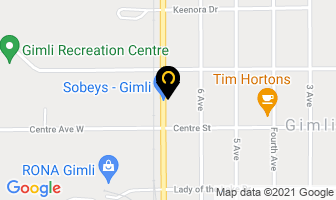Gimli New Horizon 55 Plus Centre in Gimli map