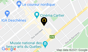 Glacier Aberdeen in Ville de Québec map
