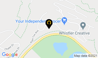 Glacier Creek Contracting Ltd in Whistler map