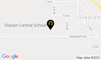 Glaslyn Central School in Glaslyn map