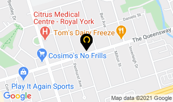 Glass Mosaic Canada in Orillia map