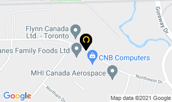 Glassworks Studio in Mississauga map