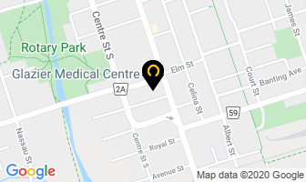 Glazier Medical Centre in Oshawa map