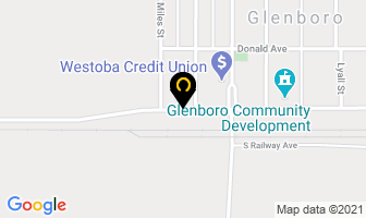 Glenboro Gazette in Glenboro map