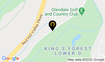 Glendale Golf in Hamilton map