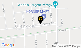 Glendon Liquor Store in Glendon map