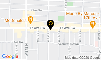 Glenn Richard Law Office in Calgary map
