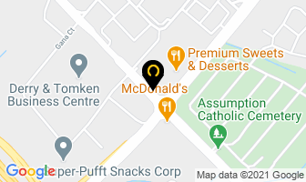 Global Placement Services in Mississauga map