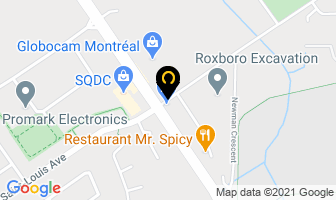 Globocam in Pointe-Claire map