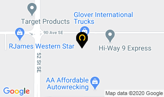 Glover International Trucks in Calgary map