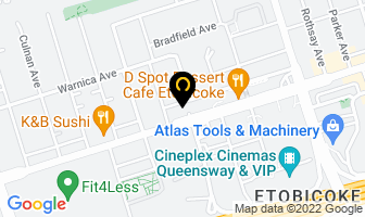 Glow Beauty Bar in Etobicoke map