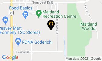 Goderich Self Storage in Goderich map