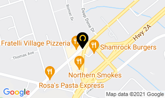 Gold And Shamrock in Orillia map