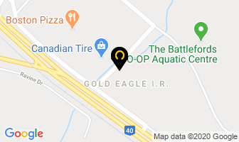 Gold Eagle Gas Bar in North Battleford map