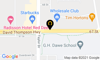 Gold Eagle Gifts in Red Deer map